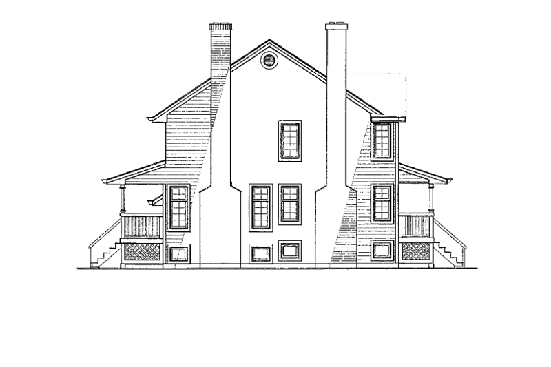 Home Plan - Exterior - Other Elevation for Victorian House Plan #47-847 - 4 bed, 2.5 bath