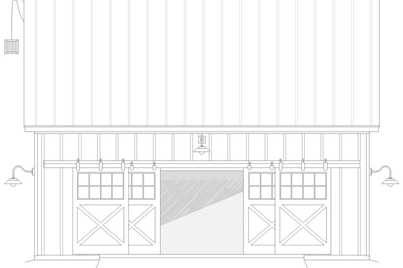 Home Plan - Exterior - Front Elevation 3 for Country House Plan #932-837, 0 bath