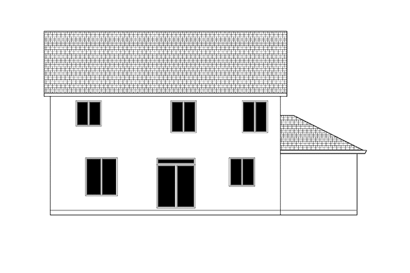 Home Plan - Exterior - Rear Elevation for Craftsman House Plan #943-34 - 4 bed, 2.5 bath