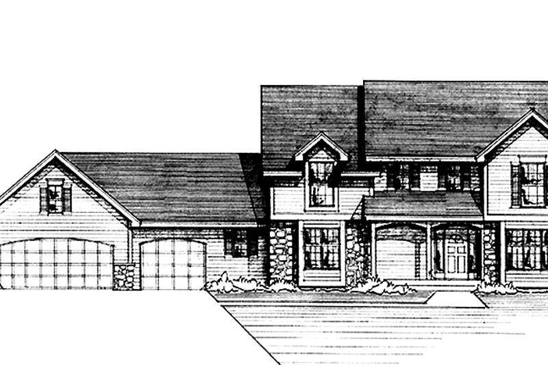 Home Plan - Country Exterior - Front Elevation Plan #51-935