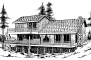 Country Style House Plan - 3 Beds 2 Baths 1499 Sq/Ft Plan #60-770 