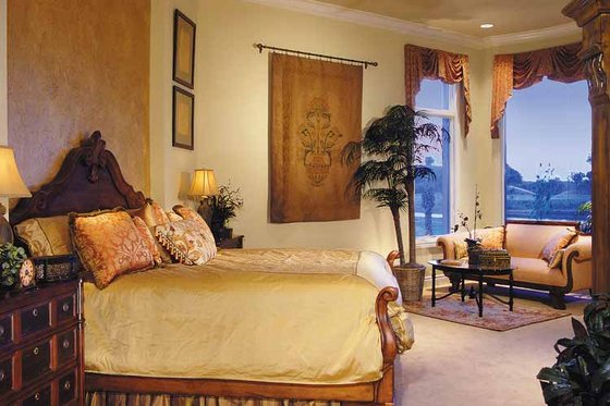 Interior - Bedroom for Mediterranean House Plan #930-316 - 3 bed, 4.5 bath