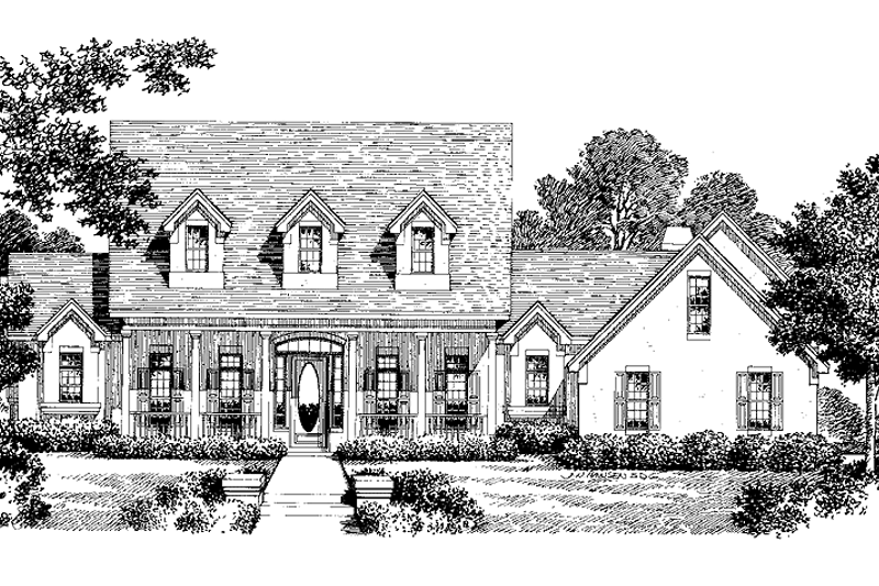 Home Plan - Country Exterior - Front Elevation Plan #999-1