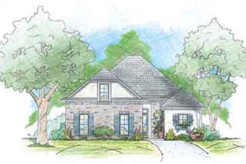 Architectural House Design - Southern Exterior - Front Elevation Plan #36-433