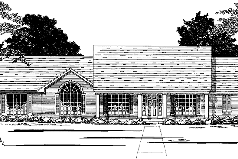 Dream House Plan - Country Exterior - Front Elevation Plan #472-348