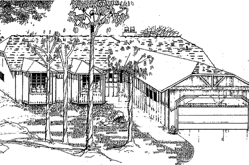 House Plan Design - Contemporary Exterior - Front Elevation Plan #60-733