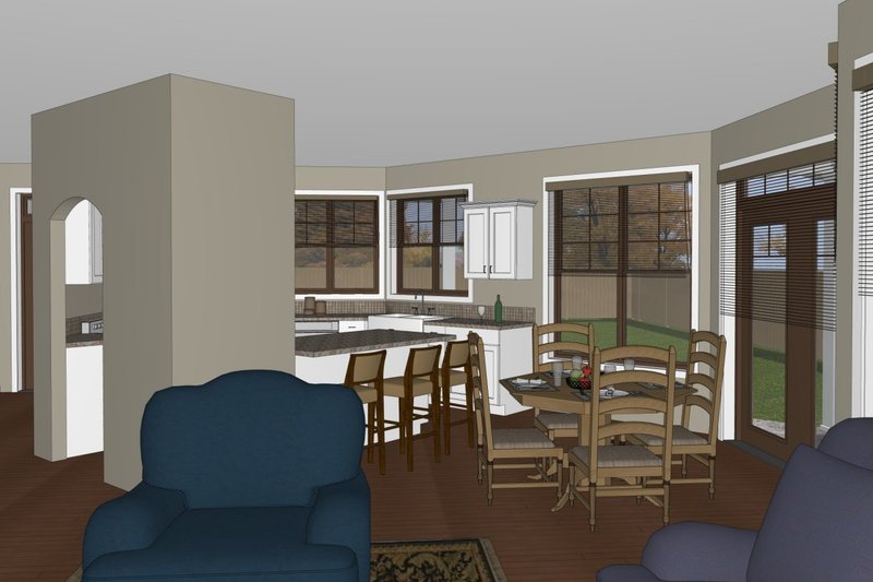 House Plan Design - Interior - Kitchen for Craftsman House Plan #126-182 - 3 bed, 2 bath