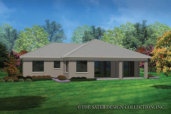 Exterior - Rear Elevation for Contemporary House Plan #930-451 - 3 bed, 2 bath