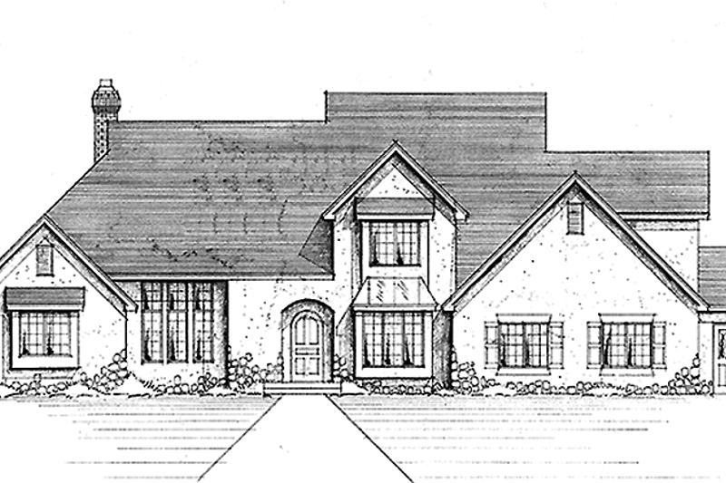 House Blueprint - Country Exterior - Front Elevation Plan #51-938