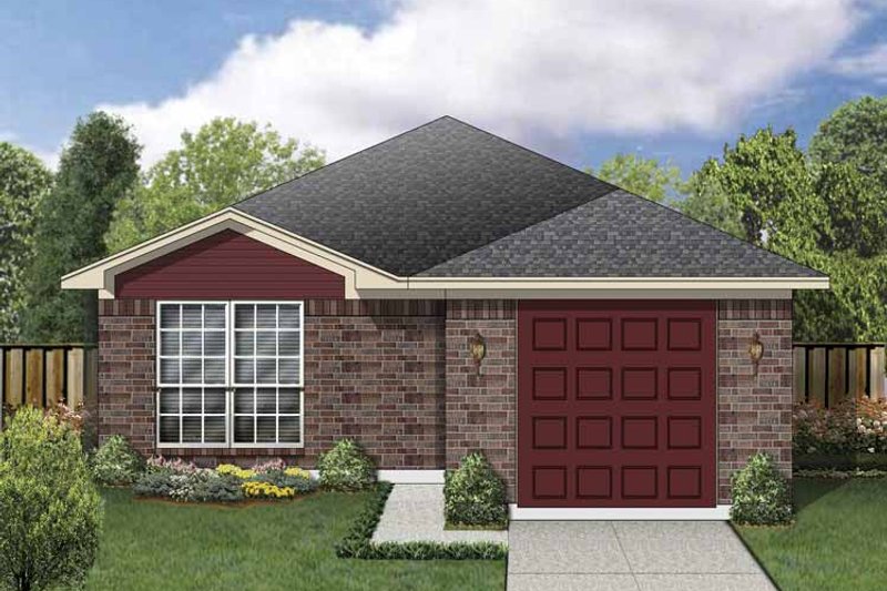 Home Plan - Exterior - Front Elevation 3 for Traditional House Plan #84-667 - 2 bed, 2 bath