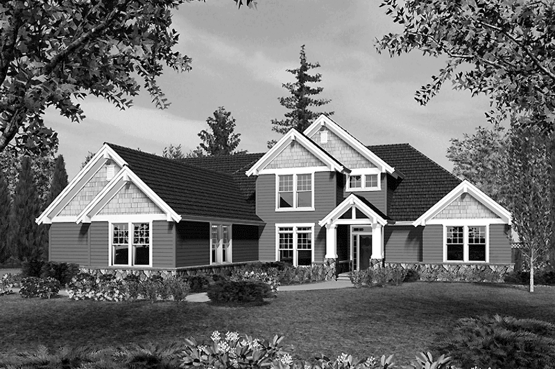 Dream House Plan - Craftsman Exterior - Front Elevation Plan #48-810