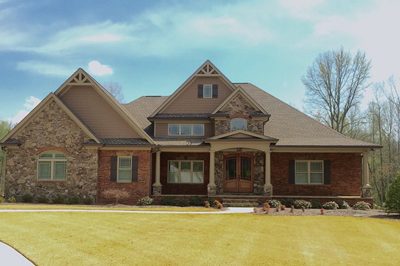 Dream House Plan - Exterior - Front Elevation 4 for Traditional House Plan #437-73 - 4 bed, 4.5 bath