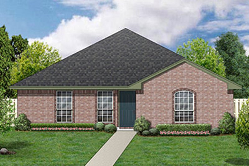 Traditional Style House Plan - 3 Beds 2 Baths 1280 Sq/Ft Plan #84-298