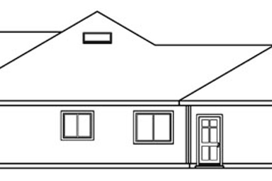 Exterior - Other Elevation for Ranch House Plan #124-396 - 4 bed, 2.5 bath