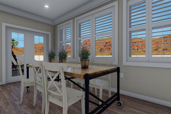 Interior - Dining Room for Traditional House Plan #1060-60 - 3 bed, 2 bath