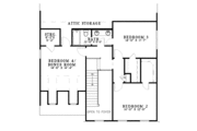 Colonial Style House Plan - 4 Beds 2.5 Baths 2564 Sq/Ft Plan #17-2874 