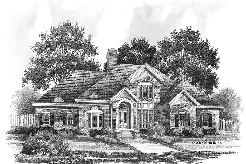 Home Plan - Exterior - Front Elevation 3 for Colonial House Plan #429-421 - 4 bed, 3.5 bath