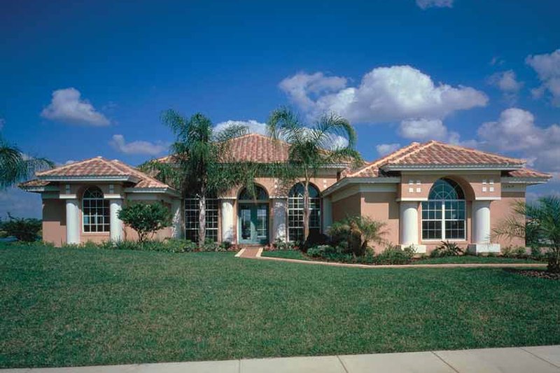 Home Plan - Exterior - Front Elevation 3 for Mediterranean House Plan #417-651 - 4 bed, 3 bath