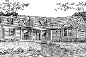 House Design - Country Exterior - Front Elevation Plan #314-224