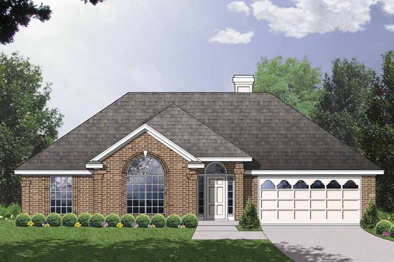 Home Plan - Exterior - Front Elevation 3 for Traditional House Plan #40-496 - 3 bed, 2 bath