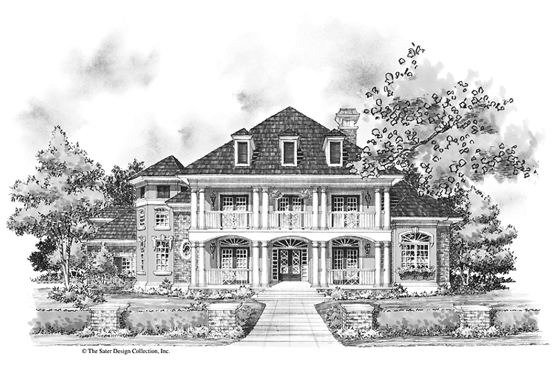 Home Plan - Exterior - Front Elevation 3 for Southern House Plan #930-270 - 4 bed, 3.5 bath