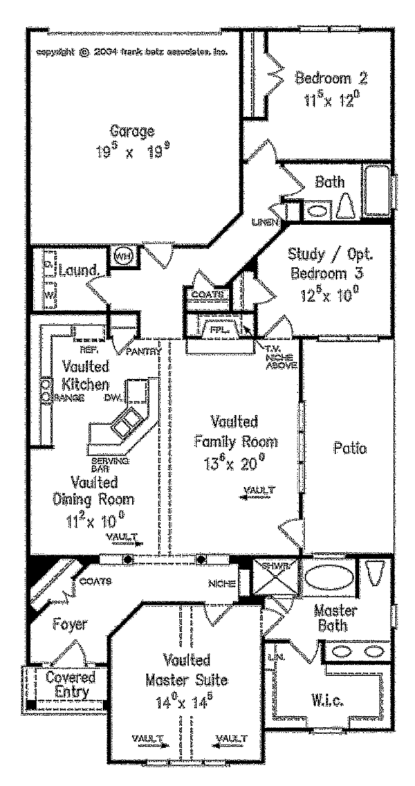House Design - Ranch Floor Plan - Main Floor Plan #927-302