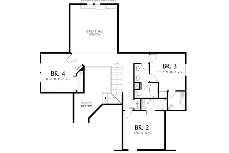 Craftsman Style House Plan - 4 Beds 2.5 Baths 2737 Sq/Ft Plan #48-786 ...