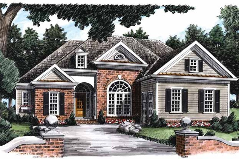 Dream House Plan - Traditional Exterior - Front Elevation Plan #927-668