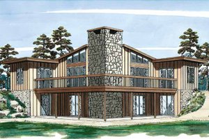 House Plan Design - Exterior - Front Elevation for Contemporary House Plan #47-666 - 3 bed, 1 bath