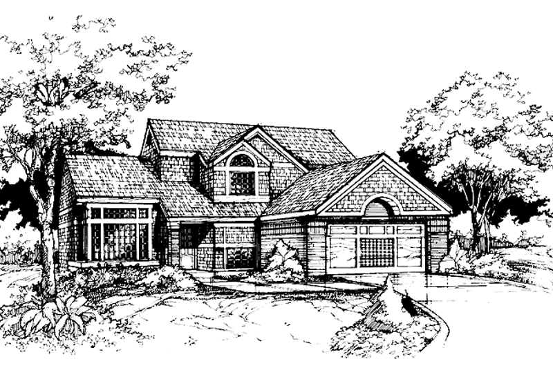 Dream House Plan - Contemporary Exterior - Front Elevation Plan #320-737