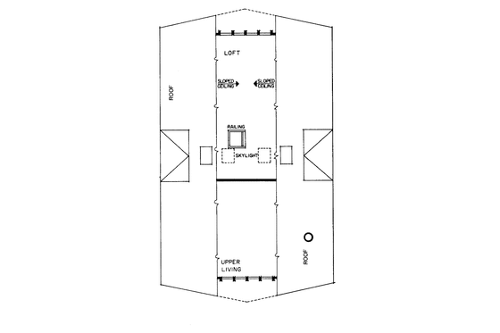 Floor Plan - Other Floor for Cabin House Plan #72-538 - 3 bed, 2 bath