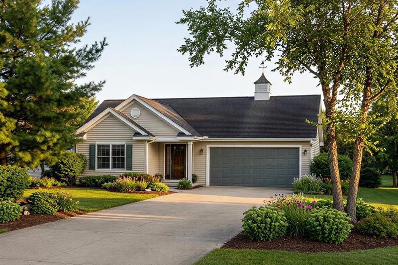 Traditional Style House Plan - 1 Beds 1 Baths 660 Sq/Ft Plan #22-416 Exterior