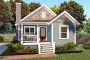 Bungalow Style House Plan - 4 Beds 2 Baths 1184 Sq/Ft Plan #79-309 Exterior 