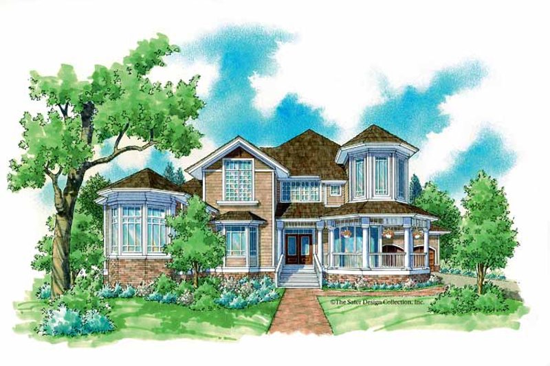 Dream House Plan - Victorian Exterior - Front Elevation Plan #930-236