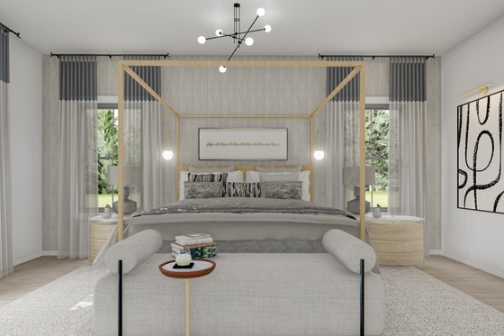 Interior - Master Bedroom for Barndominium House Plan #1064-301 - 3 bed, 2.5 bath