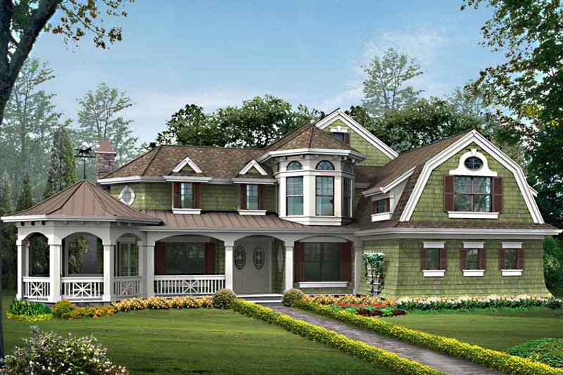 Dream House Plan - Exterior - Front Elevation 3 for Craftsman House Plan #132-458 - 4 bed, 3.5 bath