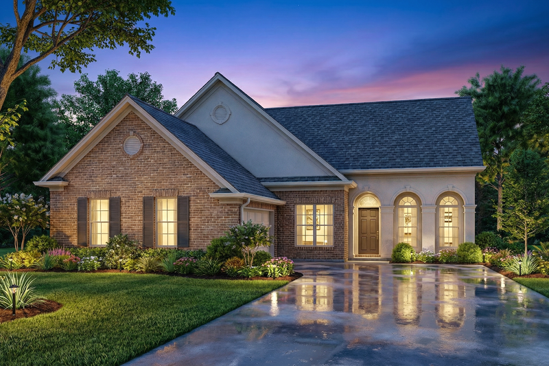 Home Plan - Exterior - Front Elevation 4 for European House Plan #119-274 - 3 bed, 2 bath