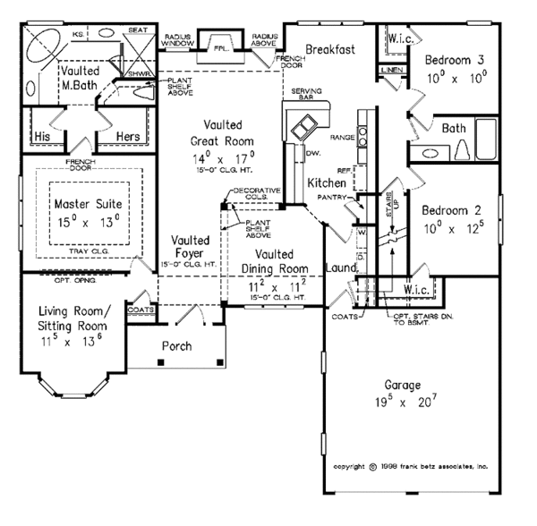 House Design - Traditional Floor Plan - Main Floor Plan #927-390