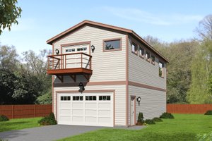 Craftsman Exterior - Front Elevation Plan #932-376