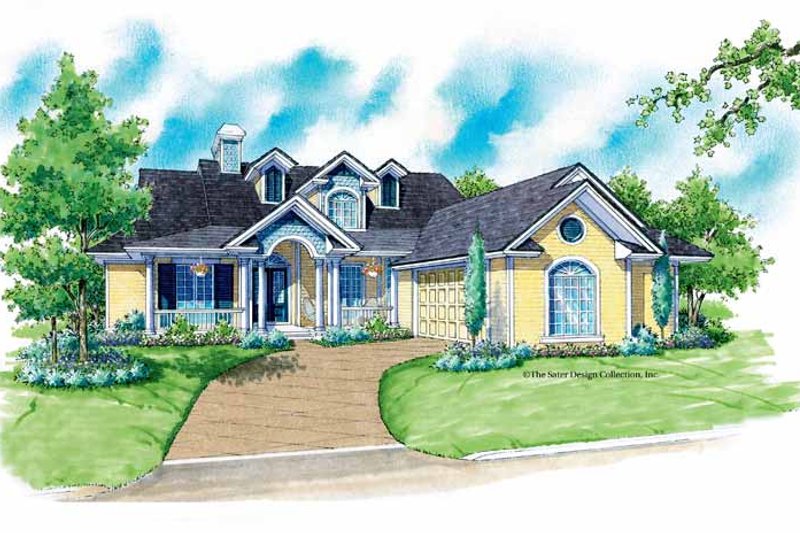 Architectural House Design - Country Exterior - Front Elevation Plan #930-176