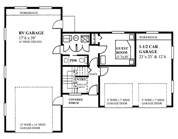 House Plan Design - Traditional Floor Plan - Main Floor Plan #118-168