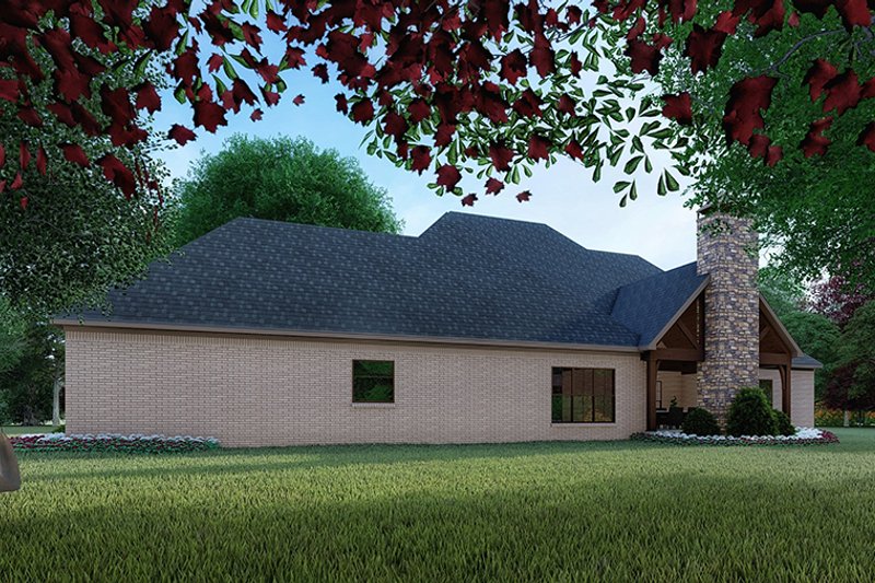 House Design - Exterior - Rear Elevation for Country House Plan #17-2608 - 4 bed, 4.5 bath