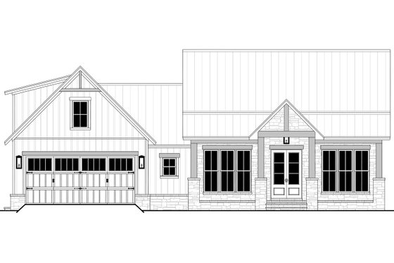 Exterior - Front Elevation 4 for Farmhouse House Plan #430-356 - 3 bed, 2.5 bath
