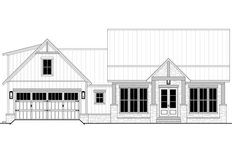 Home Plan - Exterior - Front Elevation 4 for Farmhouse House Plan #430-356 - 3 bed, 2.5 bath