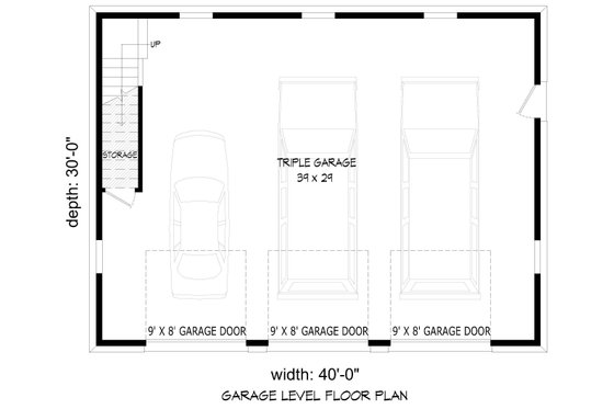 Floor Plan - Main Floor for Country House Plan #932-1258, 0 bath
