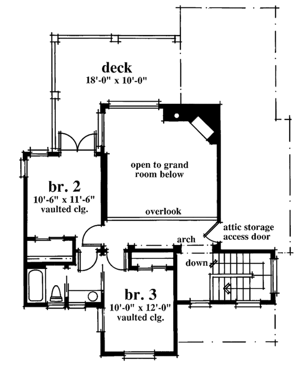 Architectural House Design - Victorian Floor Plan - Upper Floor Plan #930-66