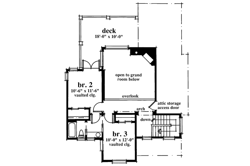 House Design - Floor Plan - Upper Floor for Victorian House Plan #930-66 - 3 bed, 2.5 bath