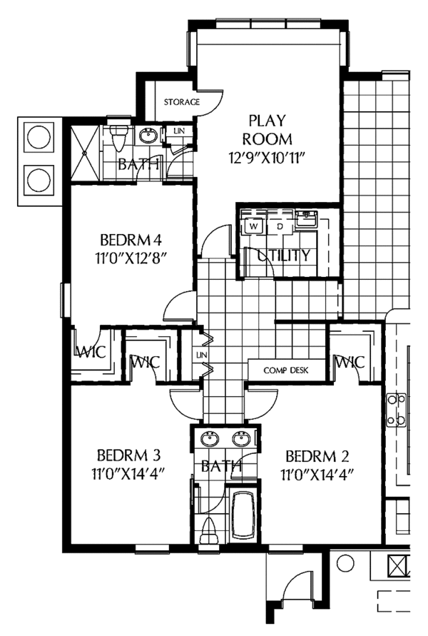Home Plan - Mediterranean Floor Plan - Other Floor Plan #999-139