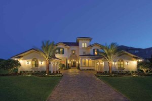 Dream House Plan - Mediterranean Exterior - Front Elevation Plan #1039-1