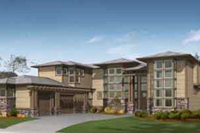 House Plan Design - Prairie Exterior - Front Elevation Plan #132-167